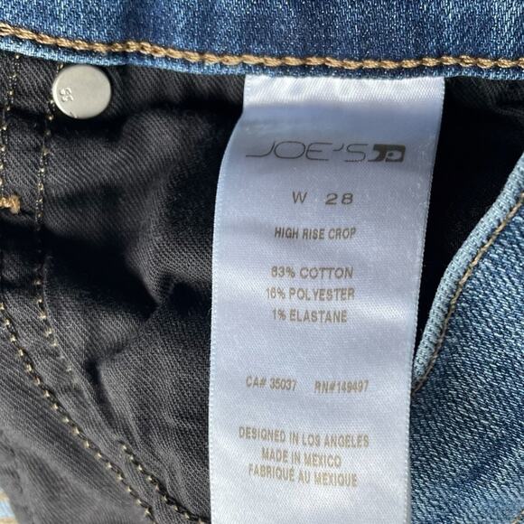 Joe’s High Rise Distressed Crop Denim Jeans in size 28 - Picture 9 of 12